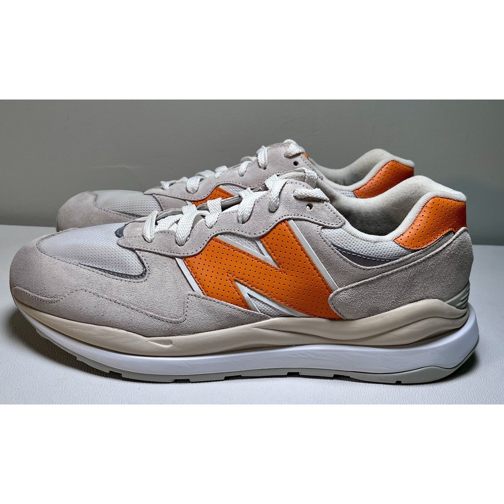 New Balance 57/40 Men's Sneakers Size 15 Orange White Sea Salt *READ*